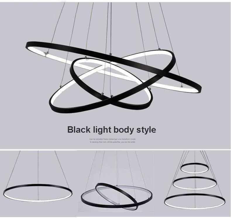 Indoor Modern Circular Ring Chandelier -  - #tag1#