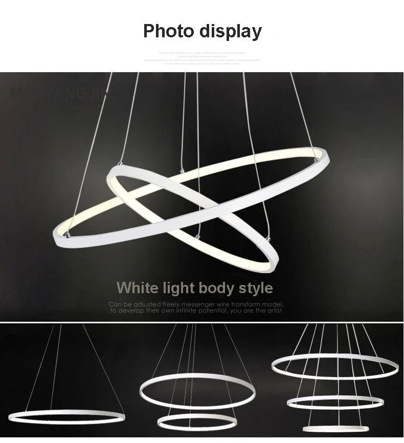 Indoor Modern Circular Ring Chandelier -  - #tag1#
