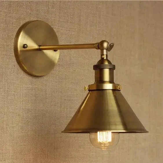 Industrial Gold Modern Wall Lamp - Homeko