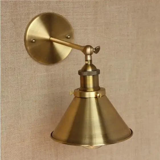 Industrial Gold Modern Wall Lamp - Homeko