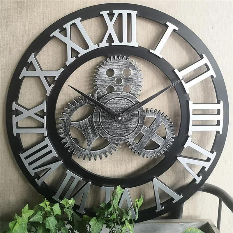 Industrial Style Wall Clock - Homeko