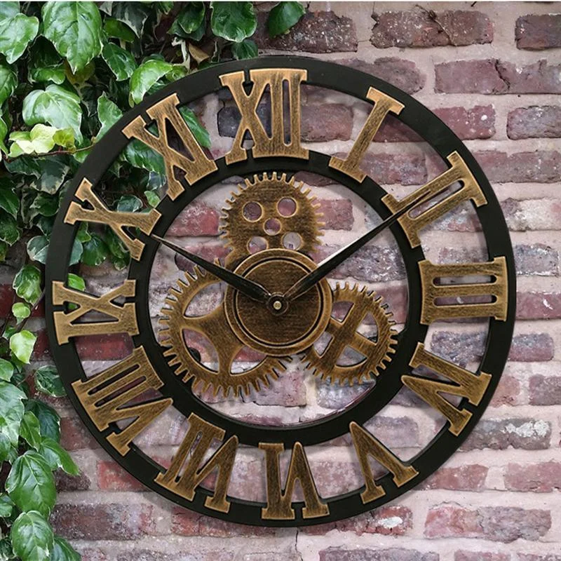 Industrial Style Wall Clock - Homeko