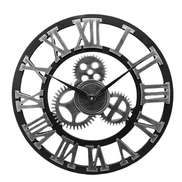 Industrial Style Wall Clock - Homeko