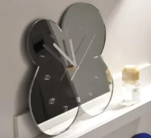 Industrial Acrylic Mirror Flower Wall Clock