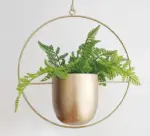 Industrial Black Metal Wall Vase
