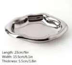 Industrial Ceramic Cookies Silver Mirrored Tray Plate