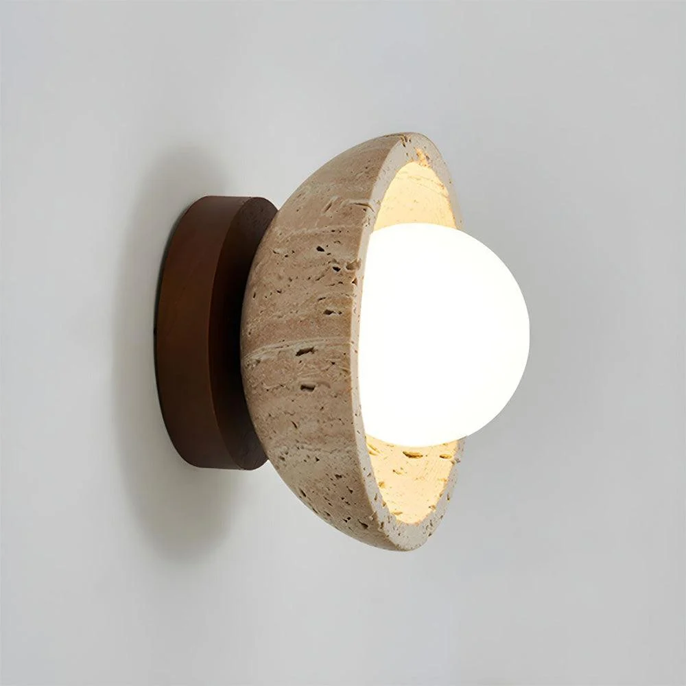 Industrial Modern Beige Stone Wall Lamp -  - #tag1#