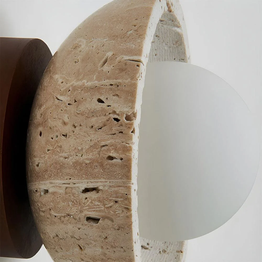 Industrial Modern Beige Stone Wall Lamp -  - #tag1#