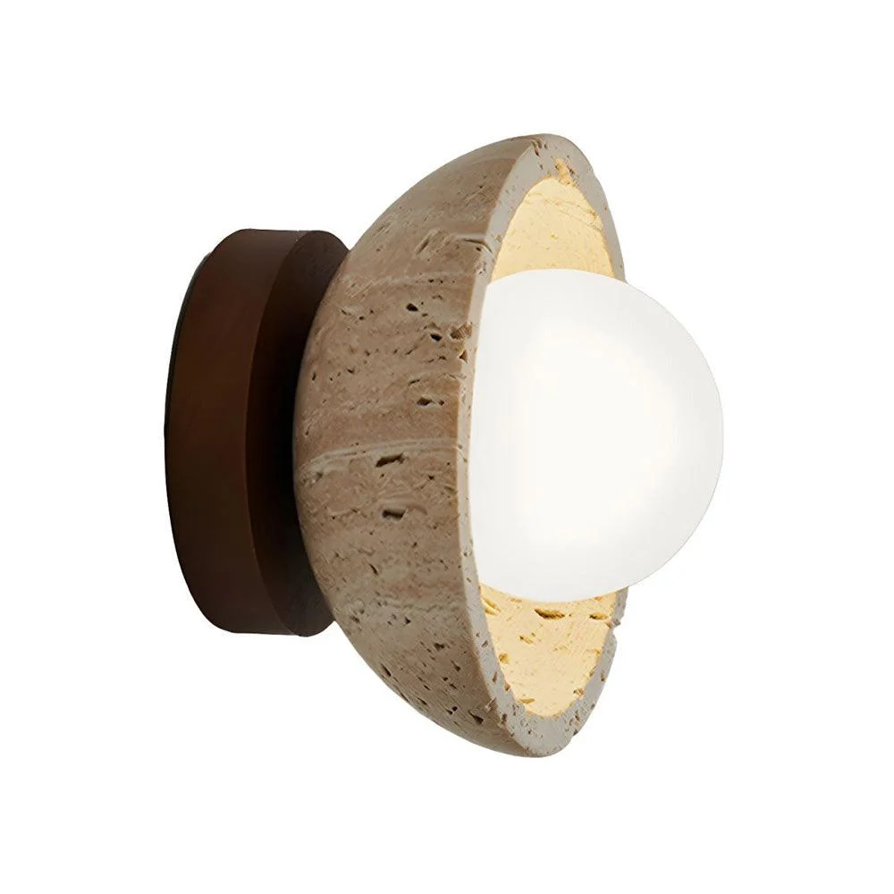 Industrial Modern Beige Stone Wall Lamp -  - #tag1#