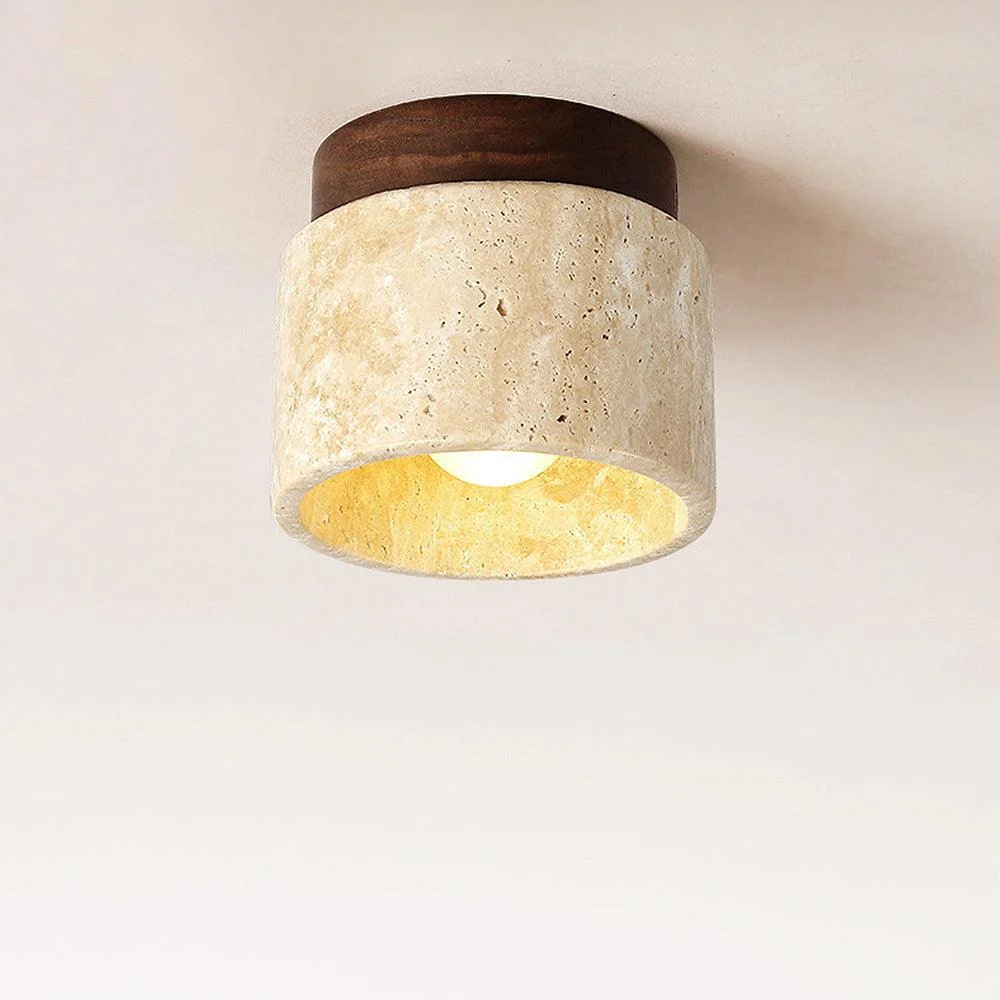 Industrial Modern Beige Stone Wall Lamp -  - #tag1#