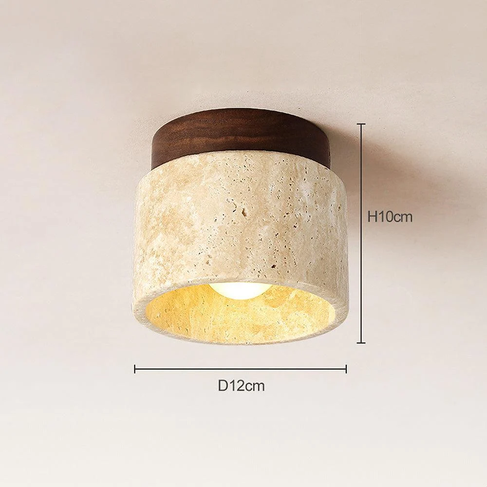 Industrial Modern Beige Stone Wall Lamp -  - #tag1#