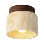 Industrial Modern Beige Stone Wall Lamp tag1
