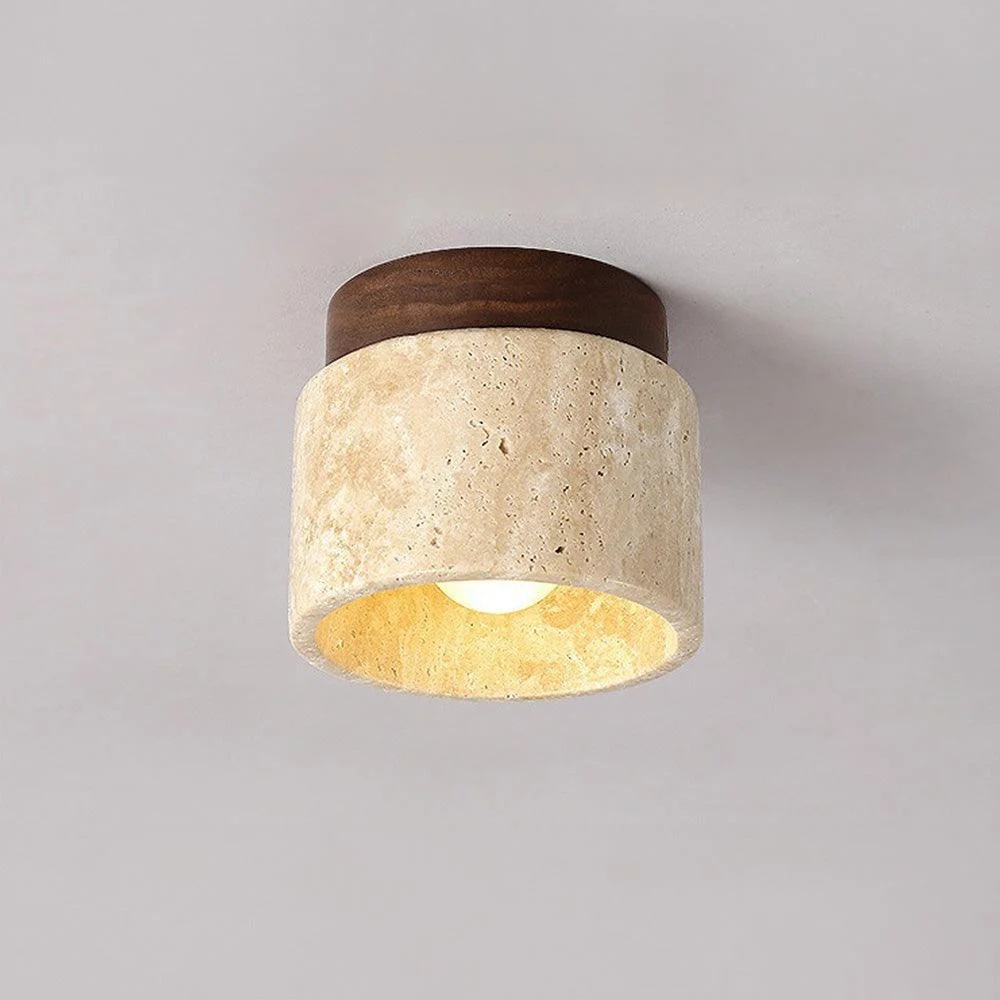 Industrial Modern Beige Stone Wall Lamp -  - #tag1#