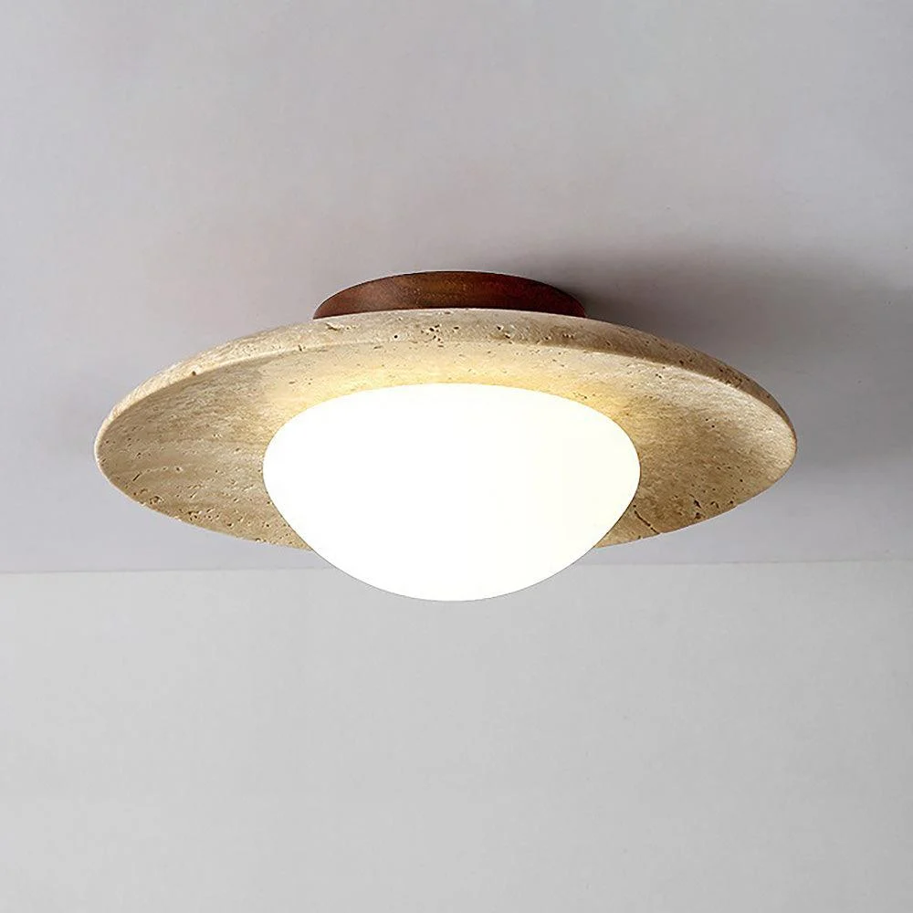 Industrial Modern Beige Stone Wall Lamp -  - #tag1#