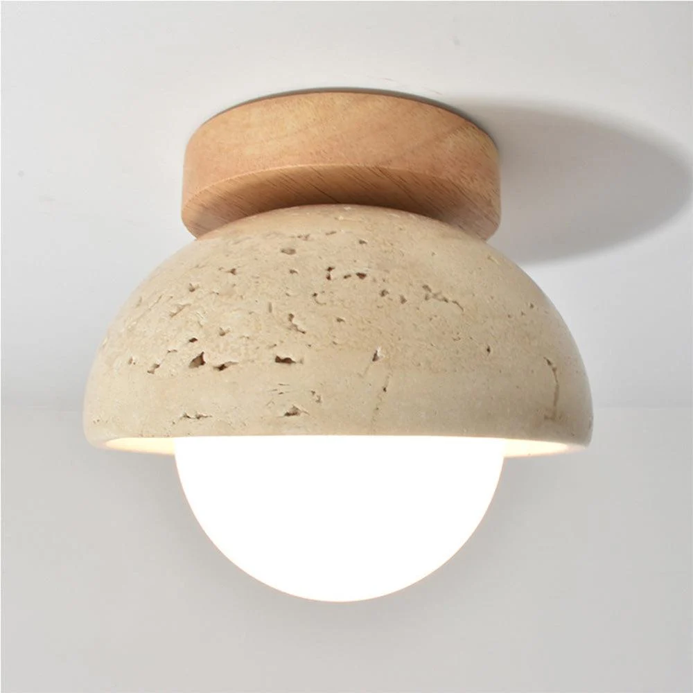 Industrial Modern Beige Stone Wall Lamp -  - #tag1#
