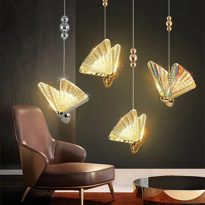 Industrial Modern Ceiling Butterfly Pendant Light -