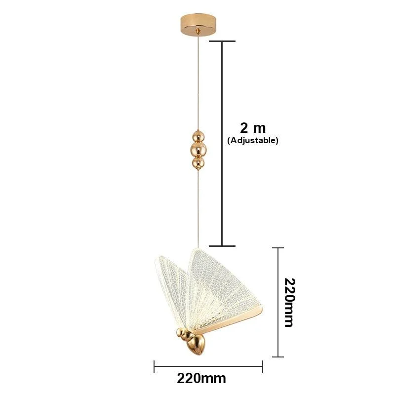 Industrial Modern Ceiling Butterfly Pendant Light -