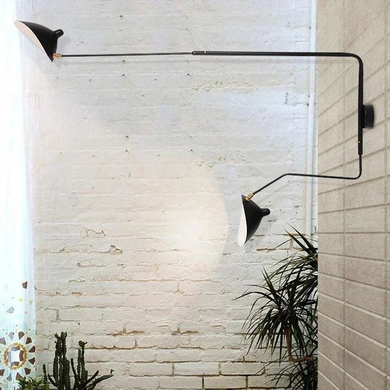 Industrial Nordic Arm Wall Fixture Lamp -