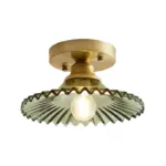Industrial_Semi-Flush_Ceiling_Lamp_with_Green_Ribbed_Glass_Shade_-_-_tag1_-4277191 Industrial Semi Flush Ceiling Lamp with Green Ribbed Glass Shade tag1