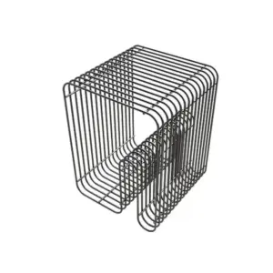 Industrial Simple Metallic Magazine Rack