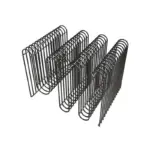 Industrial Simple Metallic Magazine Rack tag1