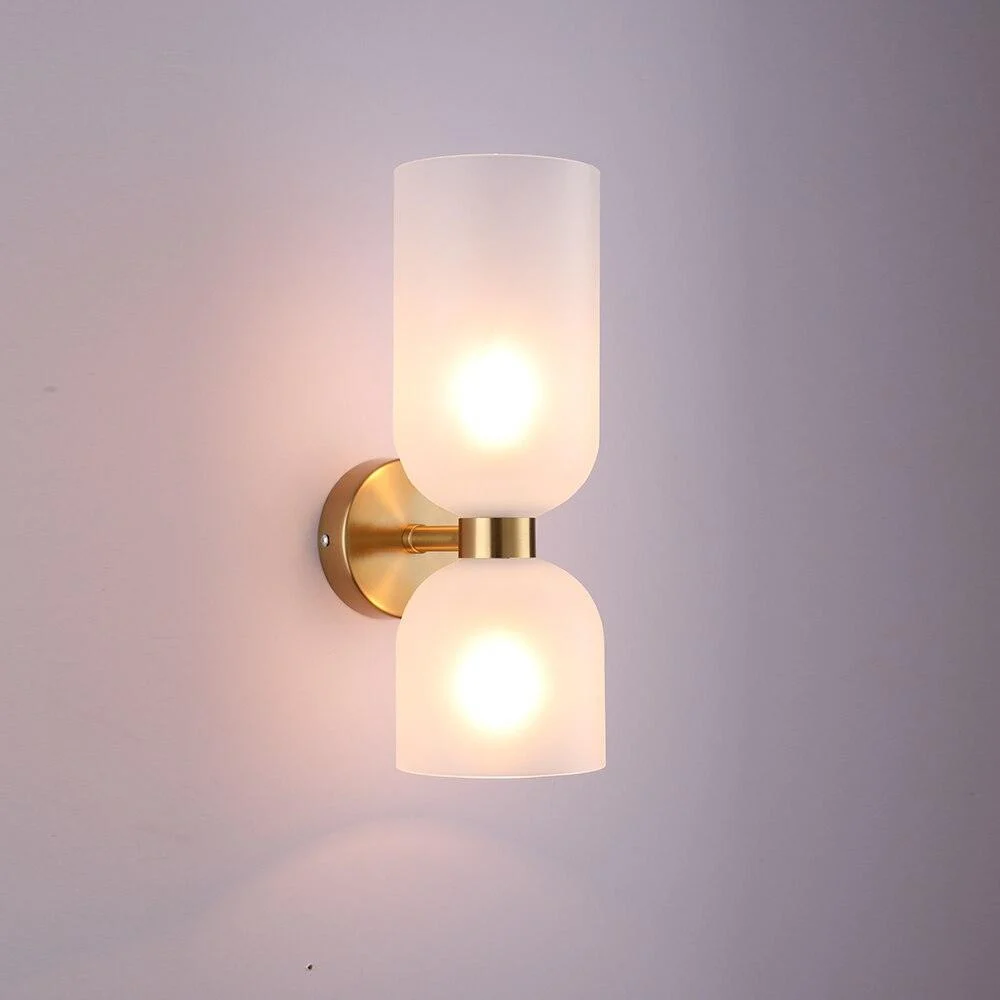 Industrial Smokey Wall Double Headed Lamp -