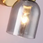 Industrial Smokey Wall Double Headed Lamp