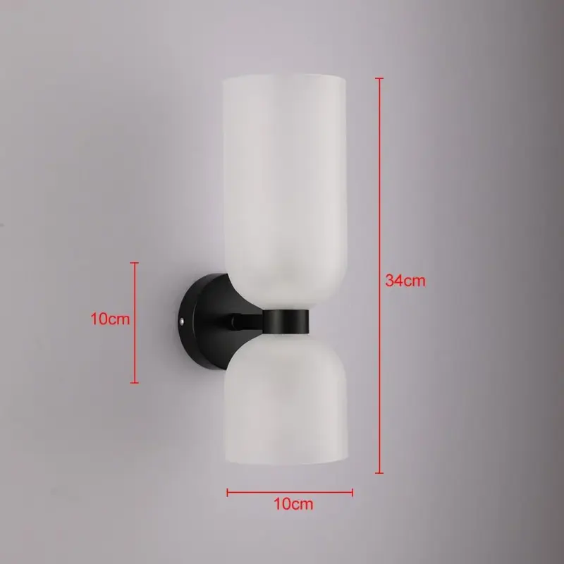 Industrial Smokey Wall Double Headed Lamp
