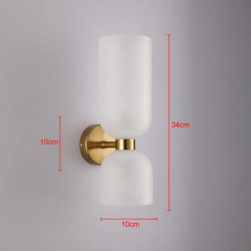 Industrial Smokey Wall Double Headed Lamp