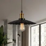 Industrial_Wavy_Pendant_Lamp_1-Light_in_Black-White_-_-_tag1_-4277288 Industrial Wavy Pendant Lamp 1 Light in Black White tag1