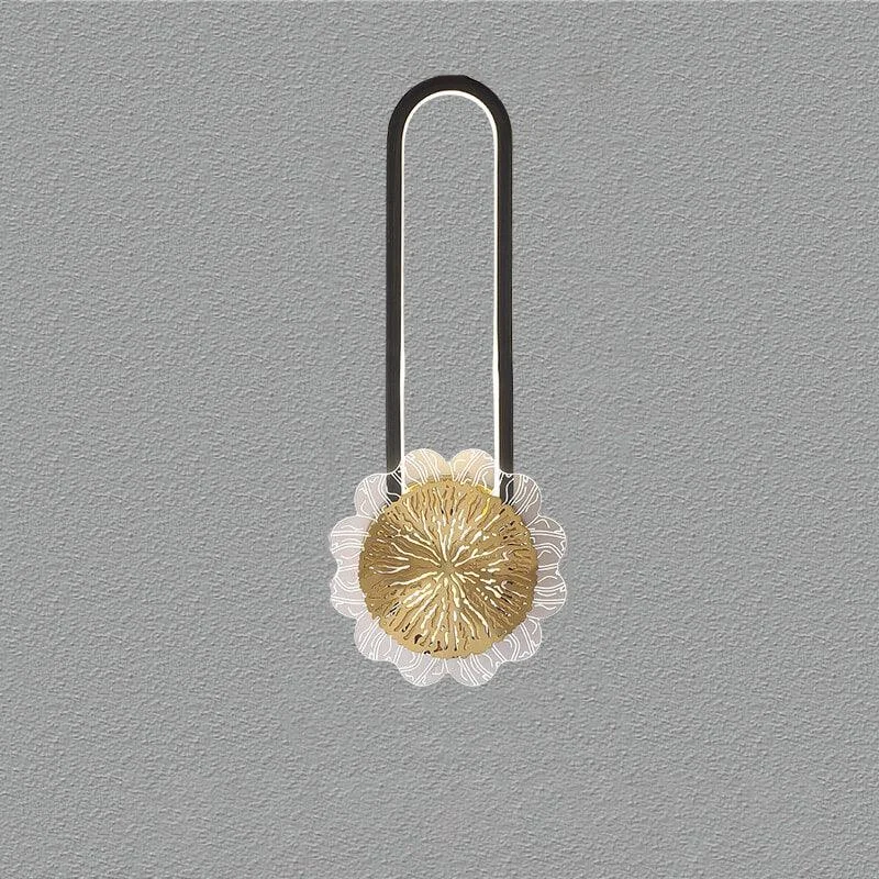 Industrial minimalist LED wall lamp with copper ring -  - #tag1#