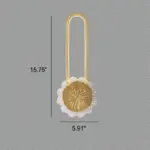 Industrial minimalist LED wall lamp with copper ring tag1