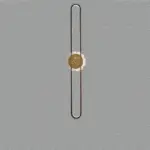 Industrial minimalist LED wall lamp with copper ring tag1