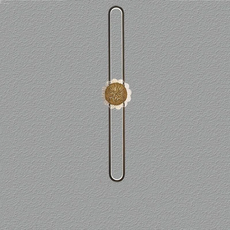 Industrial minimalist LED wall lamp with copper ring -  - #tag1#