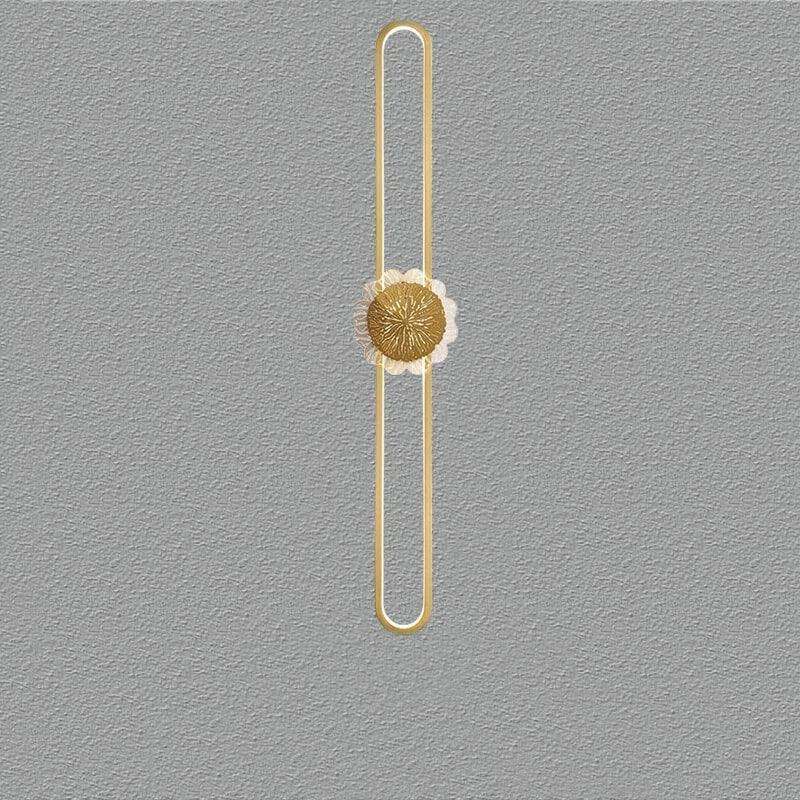 Industrial minimalist LED wall lamp with copper ring -  - #tag1#