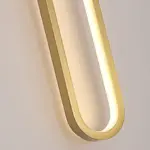 Industrial minimalist LED wall lamp with copper ring tag1