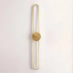 Industrial minimalist LED wall lamp with copper ring tag1