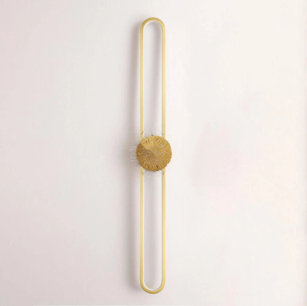 Industrial minimalist LED wall lamp with copper ring -  - #tag1#