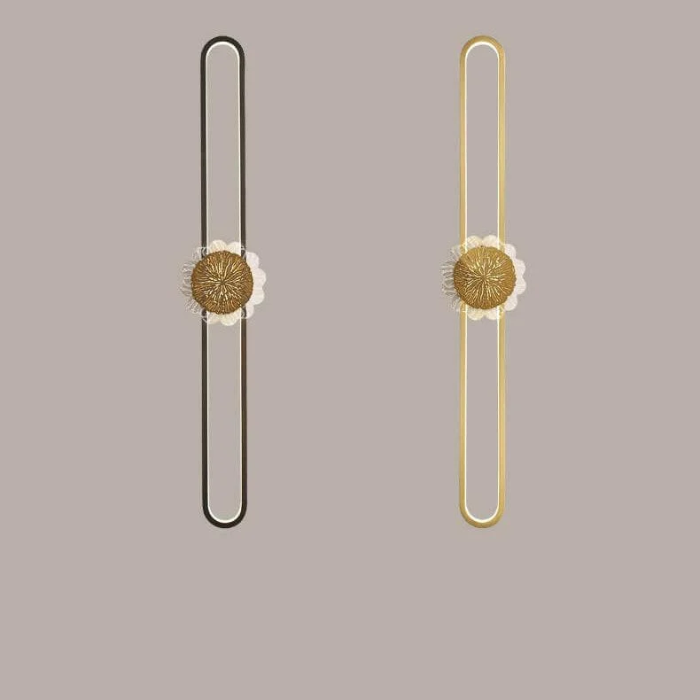 Industrial minimalist LED wall lamp with copper ring -  - #tag1#