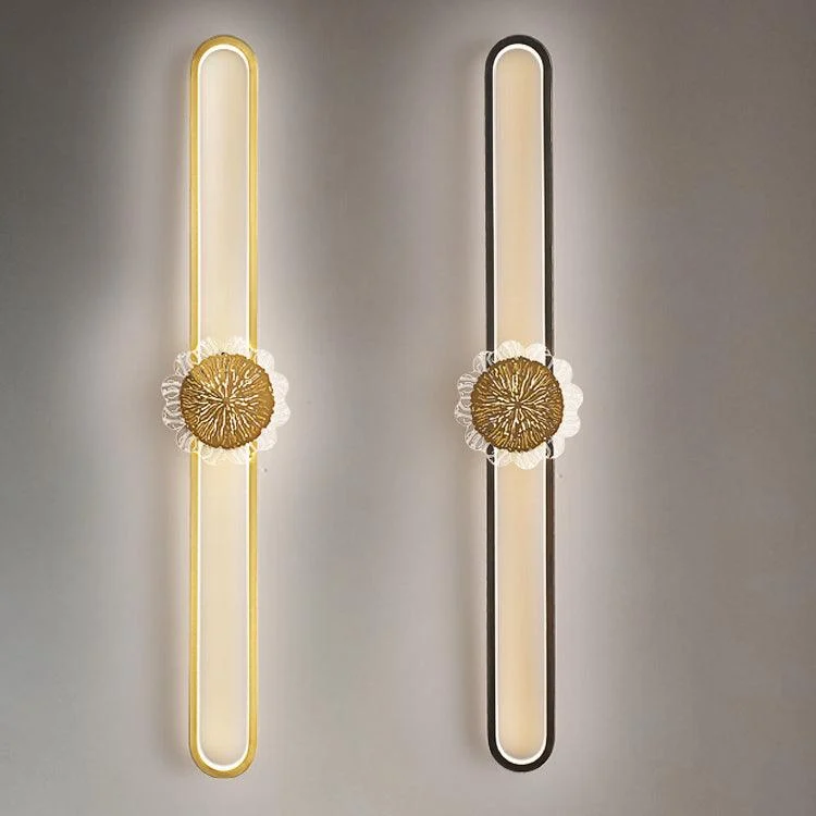 Industrial minimalist LED wall lamp with copper ring -  - #tag1#
