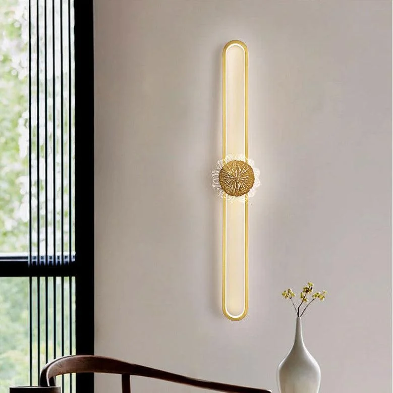 Industrial minimalist LED wall lamp with copper ring -  - #tag1#