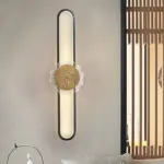 Industrial minimalist LED wall lamp with copper ring tag1