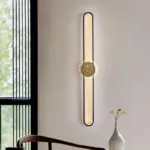 Industrial minimalist LED wall lamp with copper ring tag1