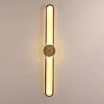 Industrial minimalist LED wall lamp with copper ring tag1