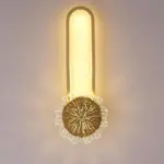 Industrial minimalist LED wall lamp with copper ring tag1