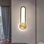 Industrial minimalist LED wall lamp with copper ring tag1