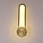 Industrial minimalist LED wall lamp with copper ring tag1