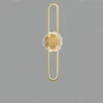 Industrial minimalist LED wall lamp with copper ring tag1
