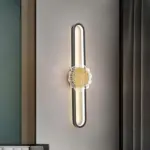 Industrial minimalist LED wall lamp with copper ring tag1