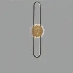Industrial minimalist LED wall lamp with copper ring tag1